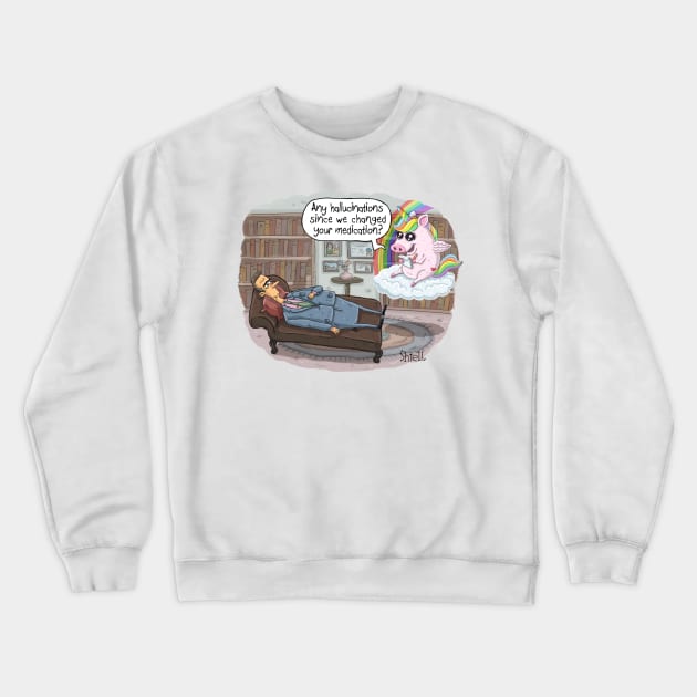 Unicorn Psychiatrist. Crewneck Sweatshirt by macccc8